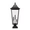 Z-Lite Gannon 3 Light Outdoor Pier Mounted Fixture, 12in. W x 32.5in. H, Black 5008PHXLS-SQPM-BK - alternate 3